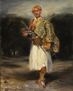 Count Demetrius de Palatiano in Suliot Costume by Ferdinand Victor Eugene Delacroix