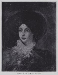 George Sand by Ferdinand Victor Eugene Delacroix