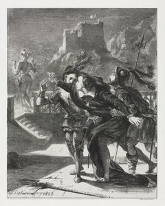 Hamlet: Hamlet Rushes to Follow the Ghost of his Father, 1835