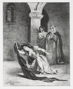 Hamlet: The Chant of Ophelia by Ferdinand Victor Eugene Delacroix