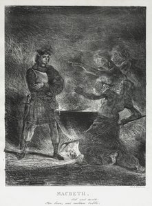 Macbeth Consulting the Witches by Ferdinand Victor Eugene Delacroix