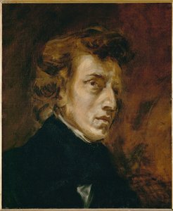 Portrait of Frederic Chopin by Ferdinand Victor Eugene Delacroix