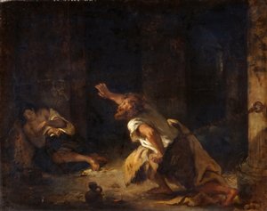 The Prisoner of Chillon by Ferdinand Victor Eugene Delacroix