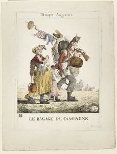 English Troops: The Campaign Baggage by Ferdinand Victor Eugene Delacroix