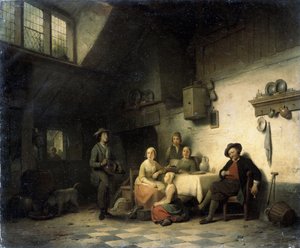House concert by Ferdinand de Braekeleer the Elder
