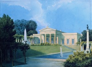 View of Charlottenhof from the garden, 1855 by Ferdinand von Arnim