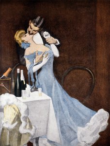 Couple languidly in lace