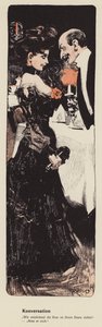 Man Chatting Up a Young Woman by Ferdinand von Reznicek
