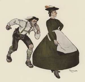 Schuhplattler by Ferdinand von Reznicek