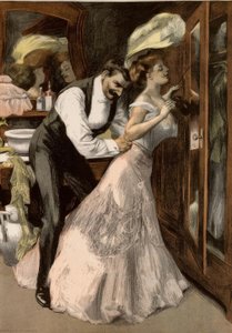 Before the Redoubt. / How Much Time Does a Woman Need to Wear Little by Ferdinand von Reznicek
