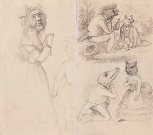 Caricatures by Ferdinand von Wright