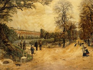 The Luxembourg Gardens, Paris by Fernand Auguste Besnier