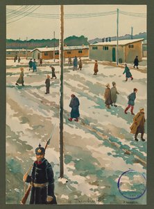 View of the Prison Camp at Gustrow by Fernand Barbier