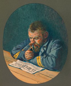 My Friend Liard, the Reading of the Bruxellois at Gustrow by Fernand Barbier