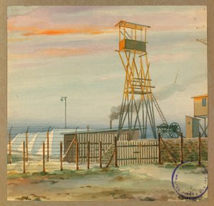 Observatory of the Old Camp with Its Tents by Fernand Barbier