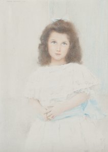 Portrait of Renée Lambert de Rothschild, daughter of the founder of the Lambert bank by Fernand Khnopff
