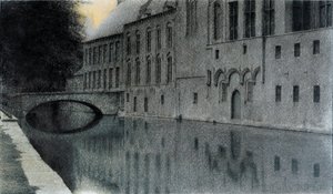 Souvenir de Flandre. A canal
