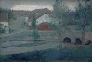 The Entrance to the Village by Fernand Khnopff