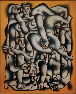 The Acrobats in Gray by Fernand Leger