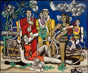 The Muse – Homage to Louis David by Fernand Leger