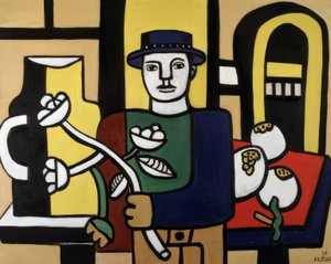 The Man with the Blue Hat by Fernand Leger