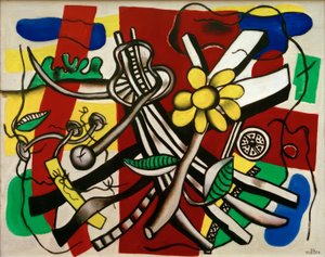 Yellow Flower by Fernand Leger