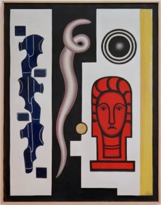 Composition with Red Head by Fernand Leger