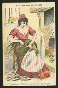 Postcard, Satirical in Colors