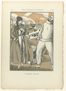 Fashions and Manners of Today, 1922, Pl. 7: The Flying Man