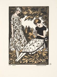 Un Peu, Beaucoup, from a Collection of Fashion Plates by Fernand Siméon