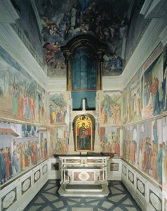 Italy, Florence, Church of Santa Maria del Carmine, Brancacci Chapel by Filippino Lippi