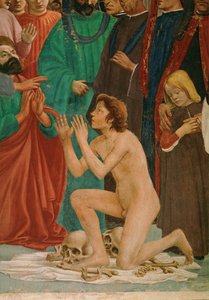 Saint Peter Resurrects the Son of the Prefect Teophil, His Jailer by Filippino Lippi