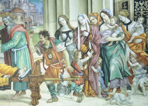 St John the Evangelist Resuscitating Drusiana by Filippino Lippi