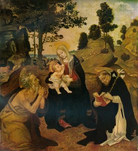 The Virgin and Child with Saints Jerome and Dominic, c1485, 1911 by Filippino Lippi
