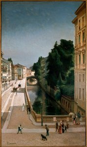 View of the Canal in Senato Street in Milan