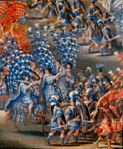 Fete at Palazzo Barberini in Honor of Christine de Suede (detail) by Filippo Lauri