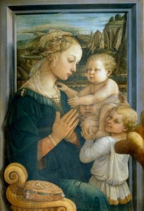 Virgin and Child and Two Angels