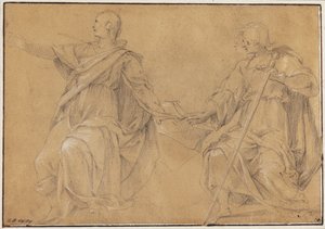 Sts James the Great (?) and John the Evangelist by Filippo Paladini