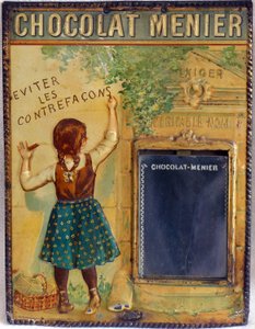 Advertising Plaque of Chocolate Menier, c.1900 by Firmin (after) Bouisset