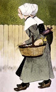 Maidservants carrying Easter eggs
