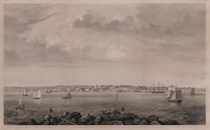 Castine, from Hospital Island by Fitz Henry Lane