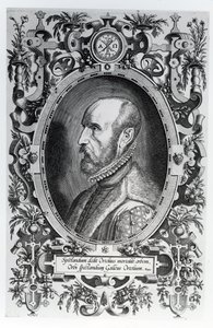 Abraham Ortelius, frontispiece to Theatrum Orbis Terrarum, 1579 by Flemish School