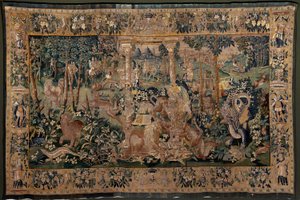 Landscape with Pergola and Big Beasts, with 2 Columns