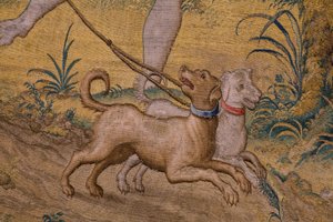 The rob of Ganymedes (detail) by Flemish School