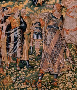 Story of Cyrus. No II Astyages recognizes Cyrus. Ca 1590 by Flemish School