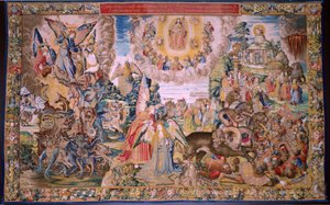 Saint Michael Defeating the Dragon (Series The Apocalypse) by Flemish School
