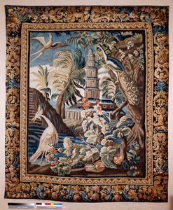 Flemish tapestry. So called verdure. Manufacture of Oudenaarde. Private collection. 17th century (?)