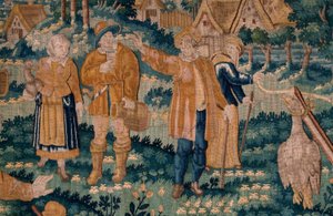 The goose game. 17th century. by Flemish School