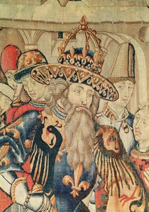 Head of Charlemagne (742-814), Tournai workshop (detail) by Flemish School