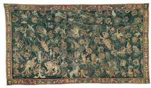 Large Leaf Verdure with Animals and Birds